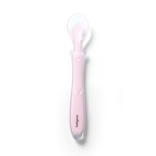 Flexibile Silicon spoons BABYONO pink