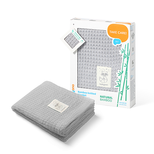 BabyOno bamboo blanket grey