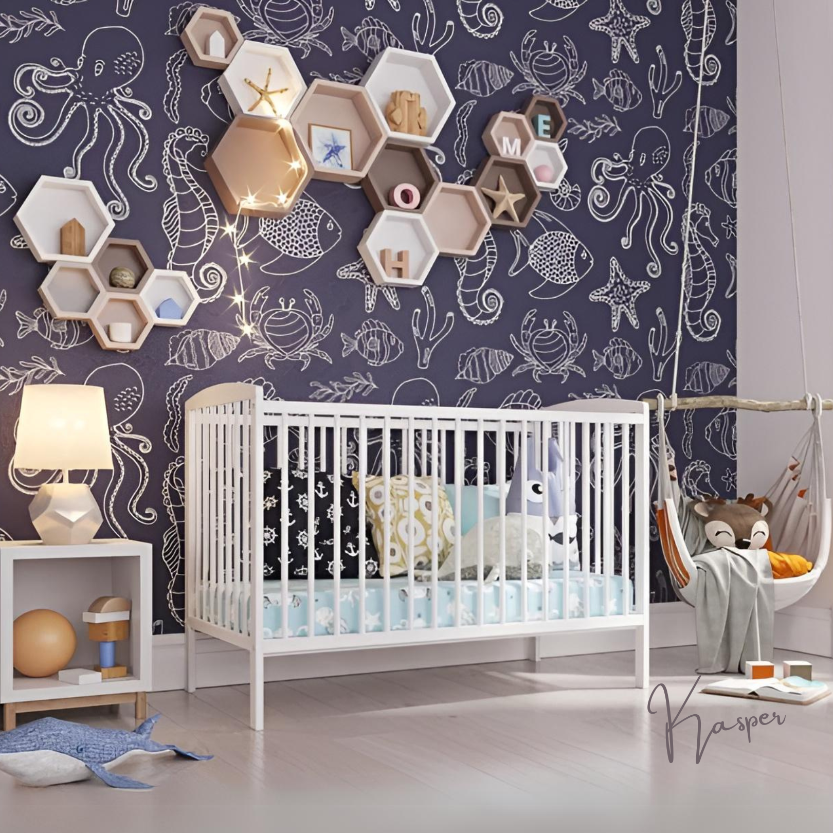 Wood cot Kasper