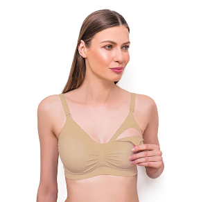 Nursing bra BABYONO beige