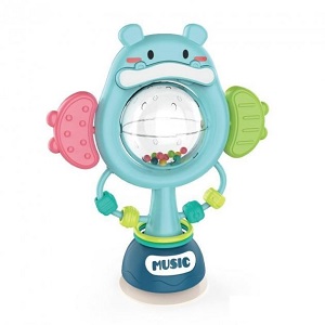 Bebes Rattle for highchair hippo